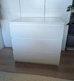 Witte ladekast met 3 laden - IKEA MALM, Huis en Inrichting, Ophalen, Overige materialen, Gebruikt, 50 tot 100 cm