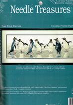 Cado needle treasures groot borduurpakket, dansende pinguins, Ophalen of Verzenden, Nieuw, Handborduren, Borduurpakket
