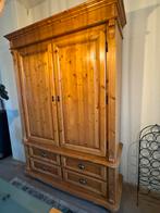 Mooie massief houten kast – 200x130 cm, Huis en Inrichting, Kasten | Buffetkasten, Ophalen, 100 tot 150 cm, 200 cm of meer, Zo goed als nieuw