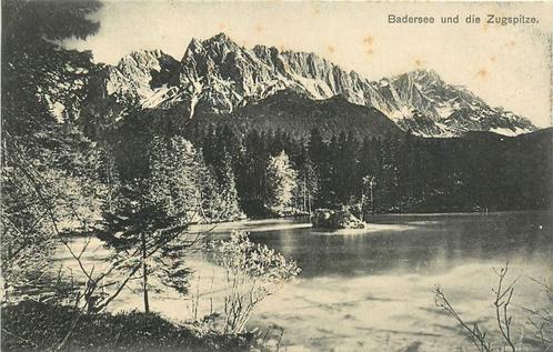 (376-127-033) Garmisch Badersee Zugspitze, Verzamelen, Ansichtkaarten | Buitenland, Duitsland, Verzenden