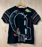 Desigual vrolijk topje shirt zwart - Maat L, Zwart, Maat 42/44 (L), Ophalen of Verzenden, Zo goed als nieuw