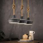 Hanglamp Zijlstra Betonlook, 3-lamps – Grijs, Huis en Inrichting, Lampen | Hanglampen, Ophalen, Overige materialen, Gebruikt, 50 tot 75 cm