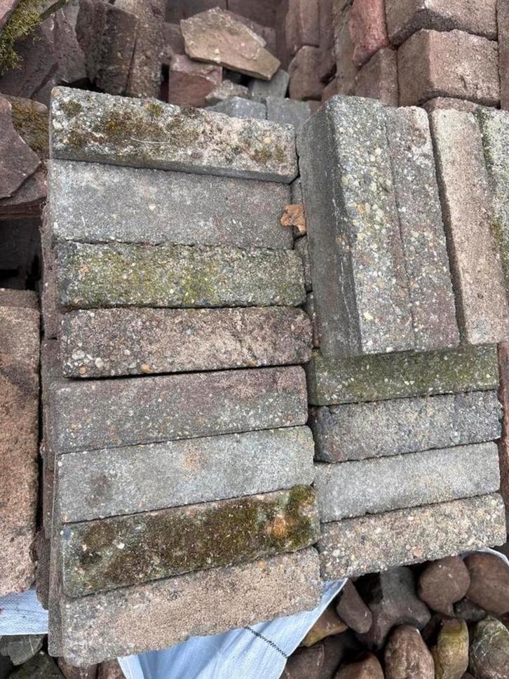Bestrating 20x5x6 - ca. 170 stuks, Tuin en Terras, Tegels en Klinkers, Ophalen