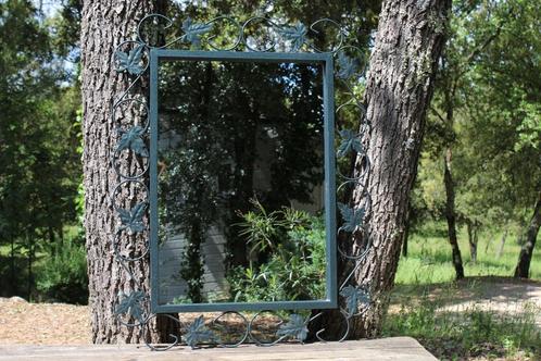 Brocante - Grote spiegel voor buiten of binnen!, Huis en Inrichting, Woonaccessoires | Spiegels, Zo goed als nieuw, Rechthoekig