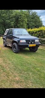 Suzuki Vitara 1.6 Comm JLX KAT 4WD 1993, Stof, Zwart, 4 cilinders, 1590 cc