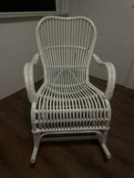 Witte rotan schommelstoel, Ophalen, Zo goed als nieuw, Overige materialen