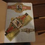 Sigarenbandjes, in schrift geplakt, Verzamelen, Ophalen of Verzenden, Zo goed als nieuw, Sigarenbandjes