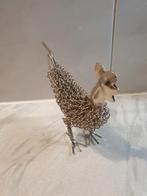 Kip/haan, metaal,  lengte 18 cm, hoogte 13 cm, Ophalen of Verzenden, Zo goed als nieuw, Dier