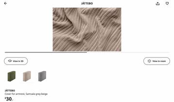 Ikea Jättebo hoes armleuning - afbeelding 3