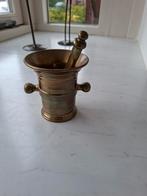 Antieke Vijzel met Stamper - Brons/Koper, Antiek en Kunst, Ophalen of Verzenden