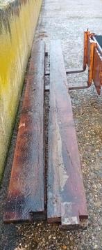 Hardhouten balken 4200x24x6 4stuks, Doe-het-zelf en Verbouw, Hout en Planken, Ophalen, Gebruikt, Balk, Overige houtsoorten