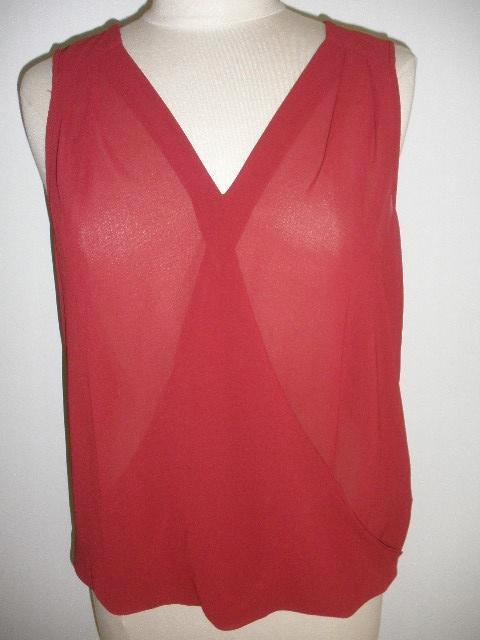 ATMOSPHERE top bloes donker rood maat 38 - nieuw -, Kleding | Dames, Tops, Nieuw, Maat 38/40 (M), Rood, Zonder mouw, Ophalen of Verzenden