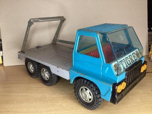 Portaalwagen van blik, Hobby en Vrije tijd, Modelauto's | Overige schalen, Gebruikt, Bus of Vrachtwagen, Ophalen of Verzenden
