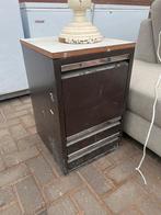 Vintage Stalen Ladeblok - Seventies Design, Huis en Inrichting, Ophalen, Minder dan 50 cm, Gebruikt, 3 of 4 laden