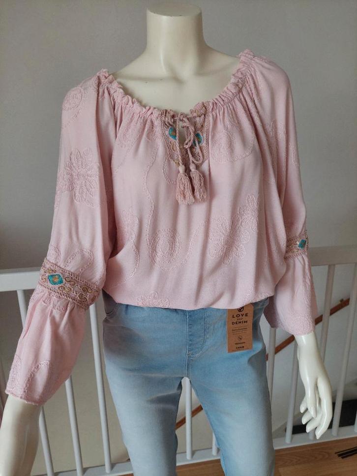 Mooie Ibiza stijl blouse roze Maat 48 nieuw, Kleding | Dames, Blouses en Tunieken, Nieuw, Maat 46/48 (XL) of groter, Roze, Ophalen of Verzenden