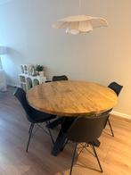 Eettafel met stoelen, Ophalen, Rond, Zo goed als nieuw, Vier personen