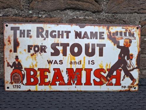 Emaillebord Iers bier Beamisch Irish Stout, Verzamelen, Biermerken, Nieuw, Reclamebord, Plaat of Schild, Overige merken, Ophalen of Verzenden