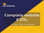 Volledige website - Binnen 1 week online, Website Bouw