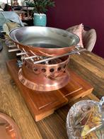 Flambeerréchaud met pan ( 28cm) kooer/ RVS, Ophalen, Koper