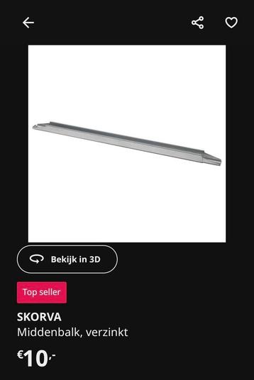 Ikea bed wit Leirvik 140x200 - afbeelding 4