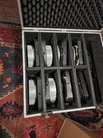 8x Showtec Compact Par 7 Tri LED spot in flightcase, Ophalen, Zo goed als nieuw, Licht, Kleur
