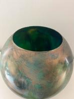 Vaas groot groen met goud By Mariel, Ophalen, 50 tot 75 cm, Groen, Glas