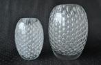 Floris Meydam 1963, Leerdam – 2x kristallen Bellenvaas, glas, Antiek en Kunst, Ophalen of Verzenden