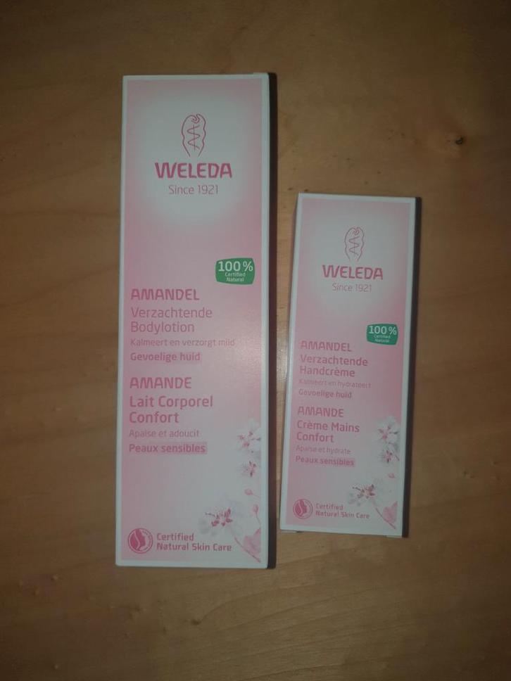 Weleda Bodylotion, Handcrème & Nachtcrème - Amandel & Roos, Sieraden, Tassen en Uiterlijk, Uiterlijk | Lichaamsverzorging, Nieuw