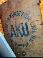Glas in lood glas - antieke kist, Ophalen