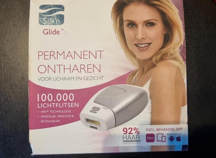 Silk'n Glide Permanente Ontharing ZGAN, Witgoed en Apparatuur, Persoonlijke-verzorgingsapparatuur, Zo goed als nieuw, Scheren en Epileren