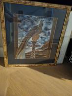 Schilderij met pauw, Ophalen