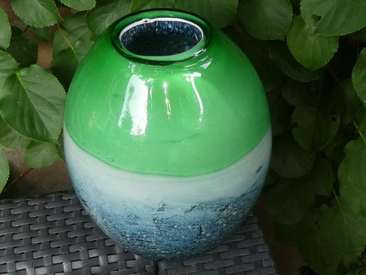 Grote Kristallen Falco Design Vaas  -  Object o Art, Antiek en Kunst, Antiek | Glas en Kristal, Verzenden