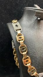 14 k gouden platte magnum ketting 127,2 gram 72 cm, Sieraden, Tassen en Uiterlijk, Kettingen, Nieuw, Goud, Goud, Ophalen of Verzenden