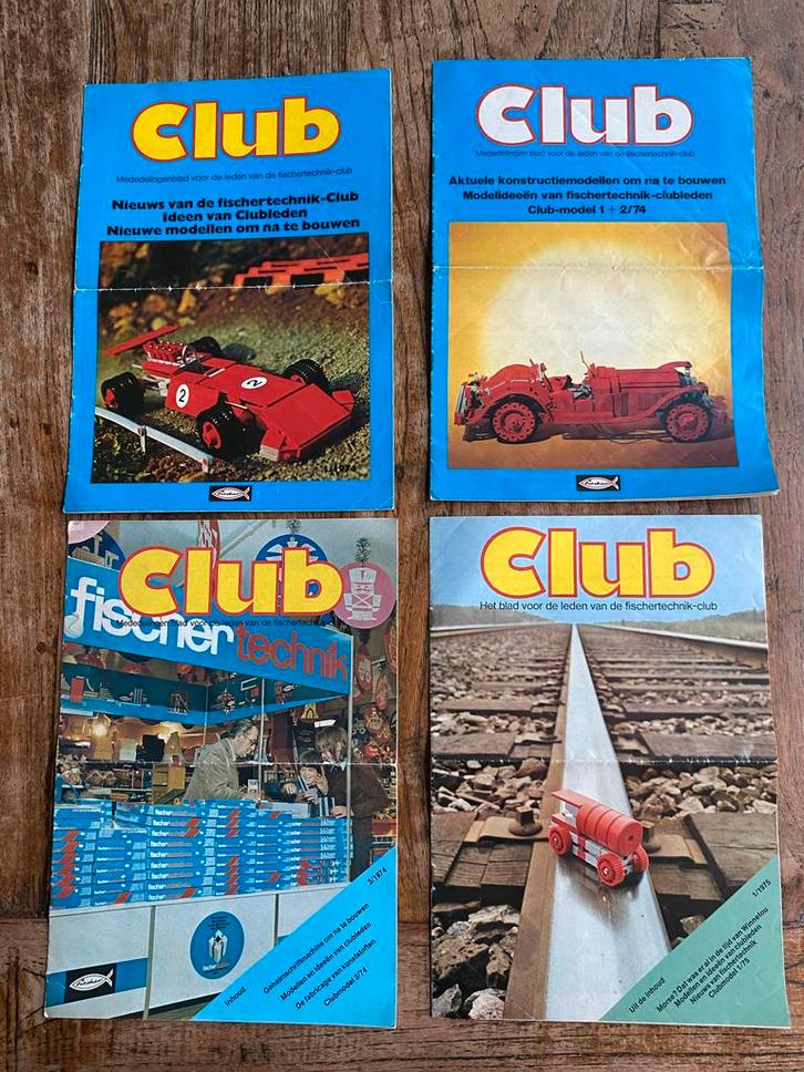 Fischertechnik Club Bladen 1974-1975, Antiek en Kunst, Antiek | Speelgoed, Ophalen of Verzenden