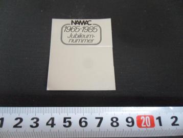 sticker NAMAC 1965 - 1985 Jubileum-nummer Miniatuur auto's * beschikbaar voor biedingen