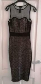 New Look feestelijk body con jurkje goud glimmend 36 28479, Zwart, New Look, Ophalen of Verzenden, Zo goed als nieuw