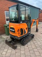Doosan DX19 bj 2015 met 2660h cw05 met cabine, Ophalen of Verzenden, Graafmachine