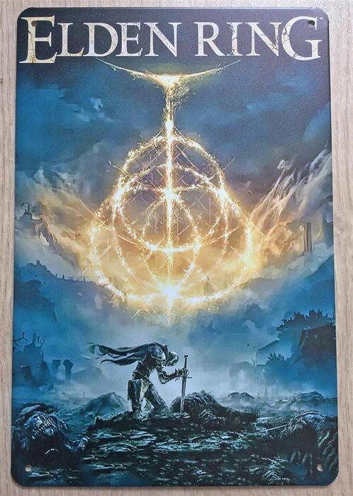 Elden Ring Metalen Wandbord Poster, Spelcomputers en Games, Games | Overige, Nieuw, 1 speler, Vanaf 12 jaar, Verzenden