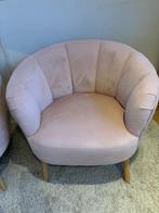 Kwantum Fauteuil Nancy Roze - Stijlvolle fauteuil, Ophalen of Verzenden, Nieuw, Hout, 75 tot 100 cm