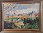Fraai  impressionistisch landschap olieverfschilderij, Ophalen of Verzenden