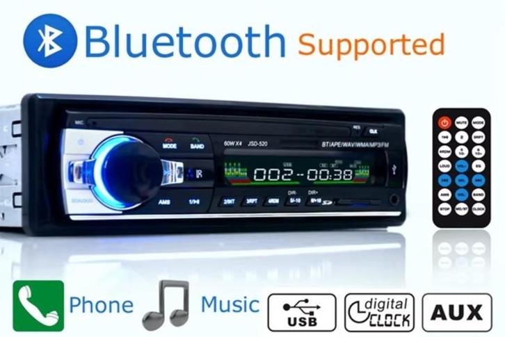 Nieuwe Bluetooth Autoradio’s met o.a. MP3, USB, SD, AUX, Auto diversen, Autoradio's, Nieuw, Ophalen of Verzenden