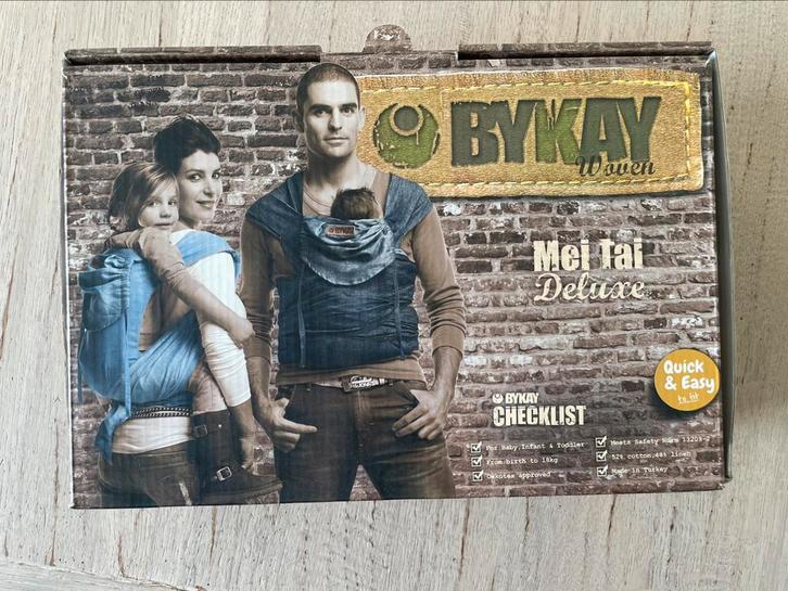 Bykay Mei Tai Deluxe daagzak, Kinderen en Baby's, Babydragers en Draagdoeken, Zo goed als nieuw, Draagzak, Overige merken, Ophalen of Verzenden