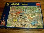 Jan van Haasteren Puzzel Safari 1500 stukjes., Hobby en Vrije tijd, Denksport en Puzzels, Ophalen of Verzenden, 500 t/m 1500 stukjes