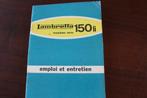 Lambretta 150Li 1962 emploi et entretien  instructie boekje, Ophalen of Verzenden, Overige merken