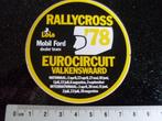 sticker rallycross eurocircuit valkenswaard 1978, Verzenden, Zo goed als nieuw, Sport