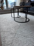 Crème vloerkleed met subtiel patroon - 133x195 cm, Huis en Inrichting, Stoffering | Tapijten en Kleden, Ophalen, Gebruikt, 100 tot 150 cm