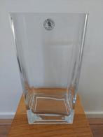 Vintage IKEA Accubak Vaas - Helder Glas, Wit, Ophalen of Verzenden, Minder dan 50 cm, Glas