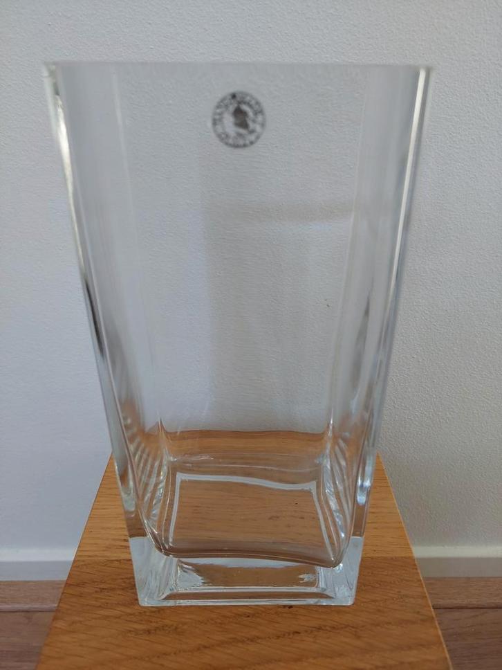 Vintage IKEA Accubak Vaas - Helder Glas, Huis en Inrichting, Woonaccessoires | Vazen, Zo goed als nieuw, Wit, Minder dan 50 cm