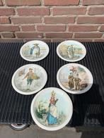 Royal Boch, Keramis la Louviere, 5x porselein saladeborden, Ophalen of Verzenden, Zo goed als nieuw, Porselein, Bord of Schaal