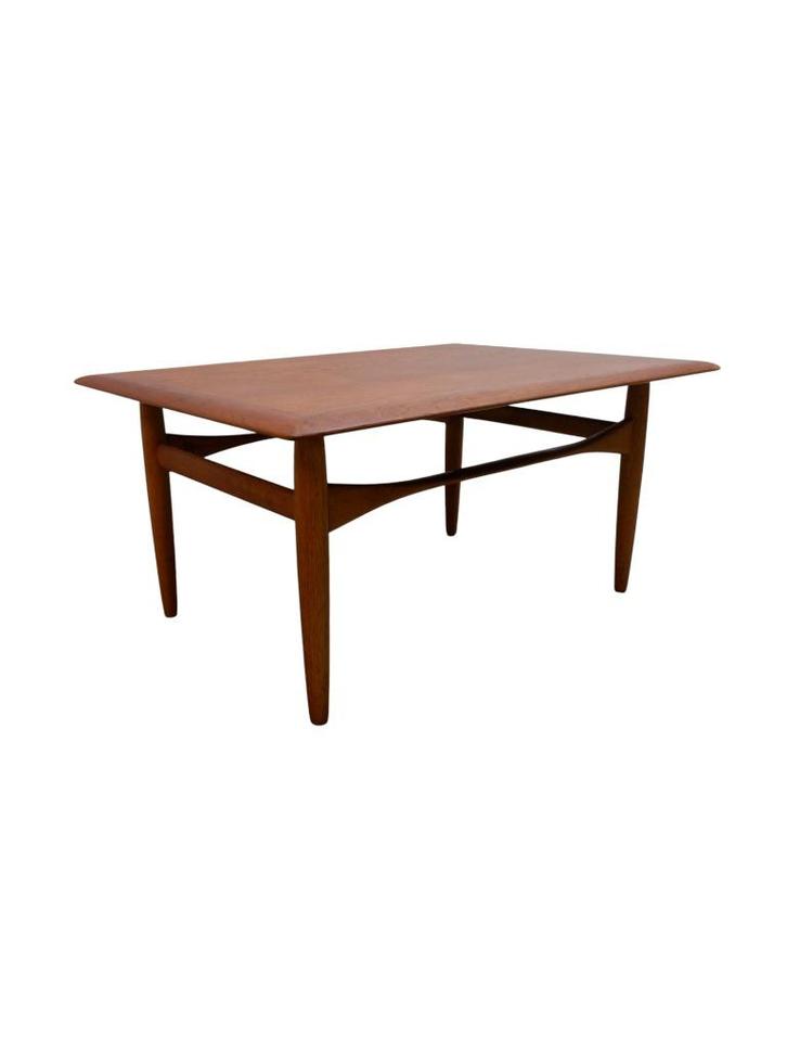 Bovenkamp salontafel model Ebba, jaren 60, Huis en Inrichting, Tafels | Sidetables, Gebruikt, 25 tot 50 cm, 100 tot 150 cm, Rechthoekig